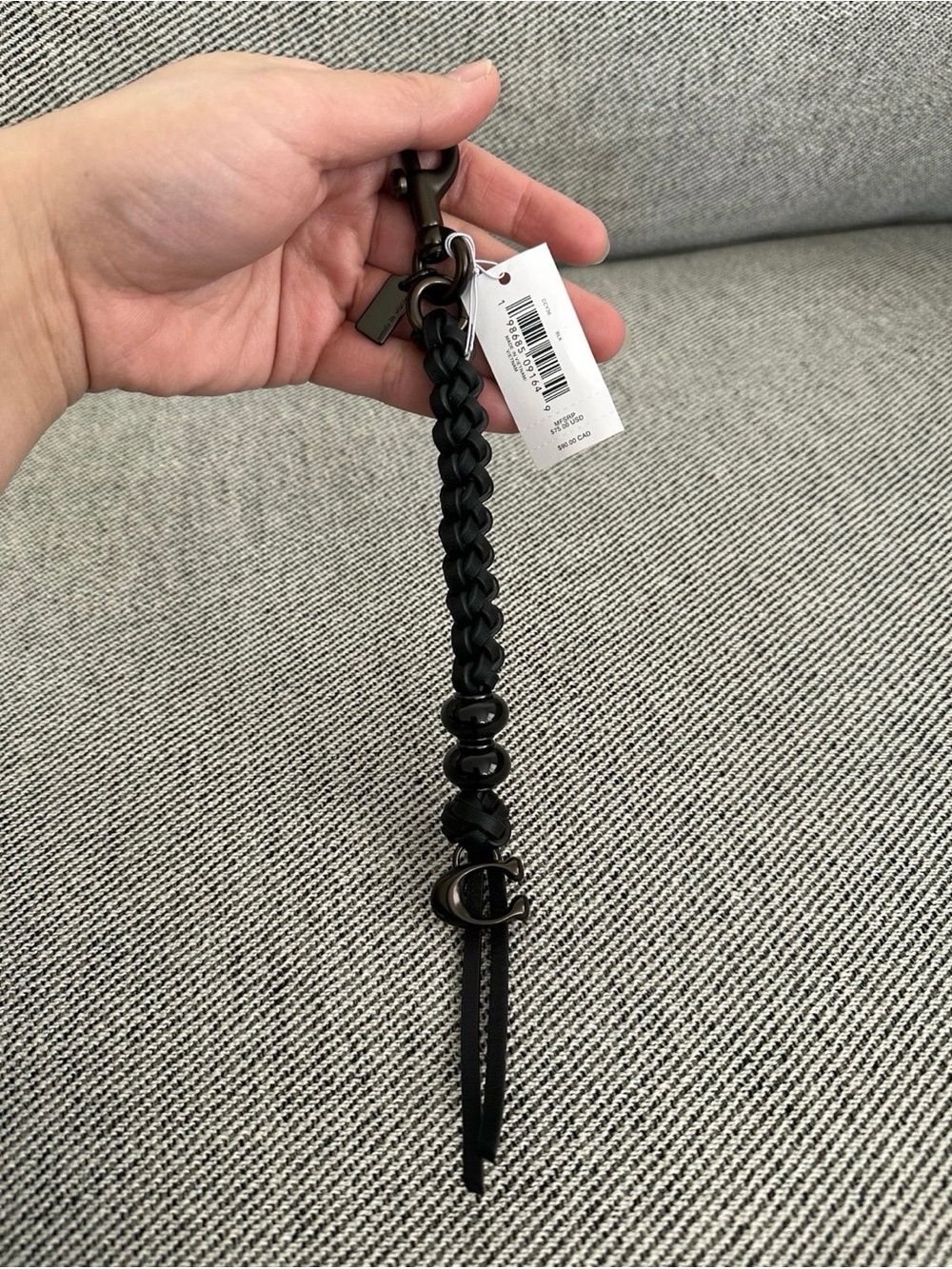 NWT Coach Braided Bag Charm CCY36